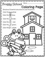 School Coloring Froggy Pages Goes Worksheets Back Preschool Timothy Activities Planningplaytime 1st Template Year First Choose Board sketch template