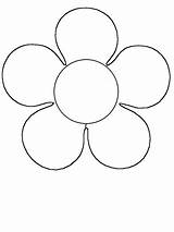 Flower Simple Coloring Pages Clipart Flowers Easy Clip Color Kids Clipartbest Rose Within Shapes Printable Cliparts Getcoloringpages Print Clipground sketch template