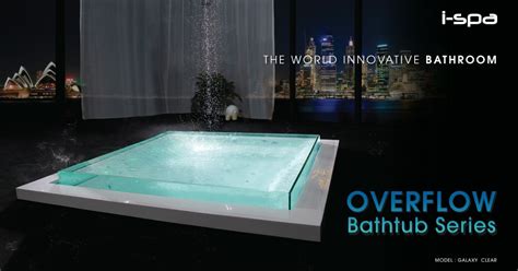 bathroom design  spa overflow bathtub series  aesthetic