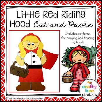 red riding hood craft  crafty bee creations tpt