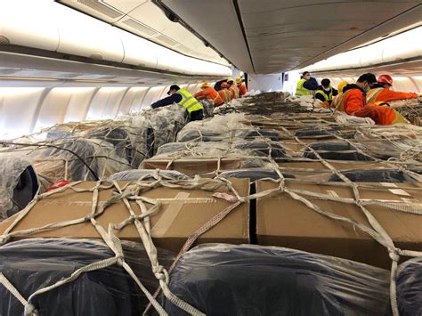 passenger aircraft full  air cargo lands  frankfurt cargo newswire international