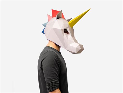 unicorn mask unicorn paper craft template diy printable animal mask