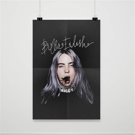 billie eilish bad guy spider   mouth poster   billie eilish billie eilish poster