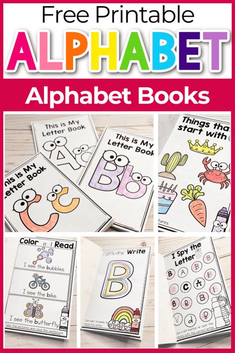 printable alphabet books  preschoolers