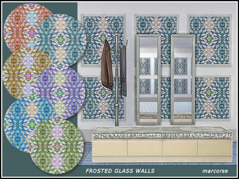 sims resource frosted glass walls  marcorse sims  downloads