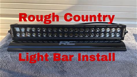 rough country light bar install     youtube