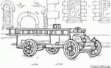 Fire Coloring Trucks Truck Scania 1904 Year Pages Vehicles sketch template