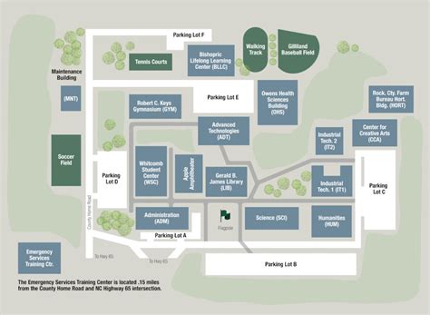 campus map rockingham community college