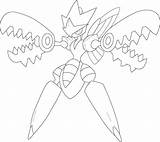 Pokemon Coloring Mega Scizor Pages Sceptile Printable Marill Print Color Supercoloring Getcolorings Party Drawing Colorings Lesson Getdrawings Online Popular sketch template