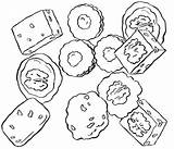 Coloring Cookie Pages Cookies Anycoloring sketch template