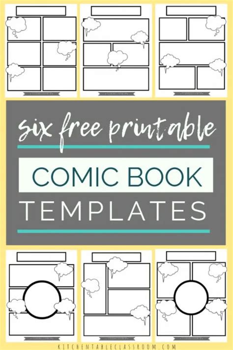 comic book templates  printable pages   comic book