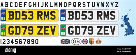 gb number plate template word car license stock illustrations