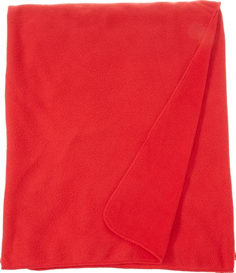 everydayspecial multi purpose fleece throw blanket red  built  bag easy  fold  travel