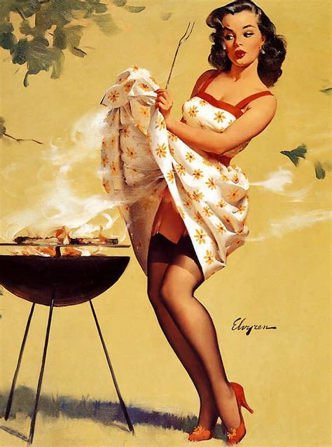 at the barbecue pin up girls photo 32549866 fanpop