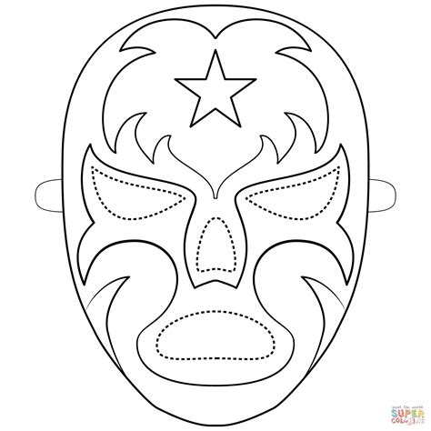 ausmalbild luchador maske ausmalbilder kostenlos zum ausdrucken