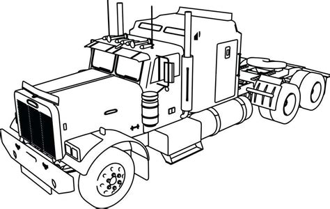 camper trailer  truck coloring page coloring pages