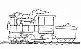 Trenes Ferrocarril Dibujar Antiguo Tren sketch template