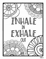 Coloring Mindfulness Pages Pdf Elementary sketch template
