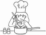 Cocinar Cocinando Pittogrammi Verbos Colorare Preparados Disegni Colorir Listos Meninos Boyama Alimentos Meslekler Asker Imagui Utensilios sketch template