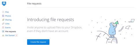 dropbox  lets  request files  multiple people    link venturebeat