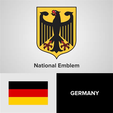 germany national emblem map  flag  vector art  vecteezy
