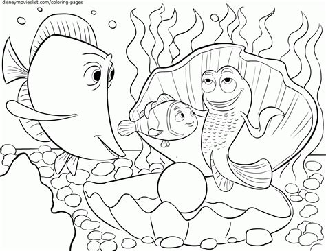 disneys finding nemo coloring page sheet  disney printable