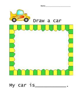 car worksheet  kindergartenfirst grade kindergarten worksheets