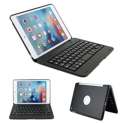 fits ipad mini  wireless bluetooth keyboard case cover black