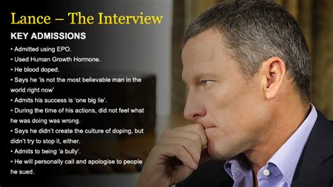 lance armstrong admits doping offences to oprah herald sun