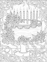Coloring Birthday Pages Happy Printable Doverpublications Adult Adults Cake Dover Publications Food Welcome Ch Book Sheets Tulamama Color Visit Dessert sketch template
