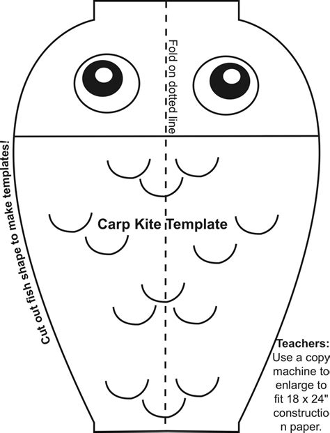 carp kite template kites preschool kites craft preschool crafts