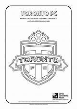 Coloring Pages Toronto Fc Logo Logos Soccer Mls Cool League Clubs Major Usc Kids City Template sketch template