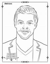 Coloring Pages Men Adult Book Hot Hollywood Printable Sheknows Hottest Re They sketch template