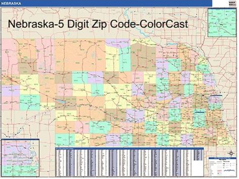 Nebraska Zip Code Map From