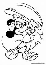 Coloring Mickey Mouse Pages Baseball Cliparts Kids Playing Favorites Add sketch template