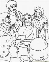 Supper Apostles sketch template