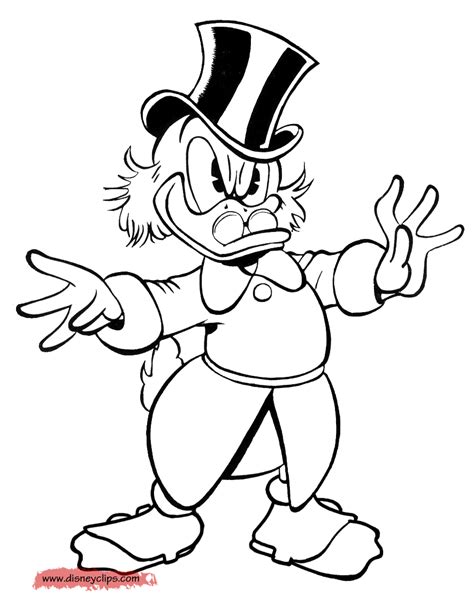 scrooge pages coloring pages