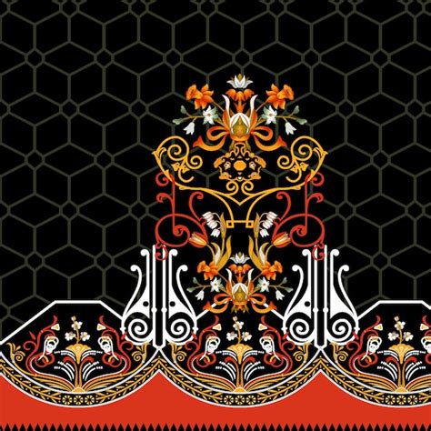 Premium Vector Digital Textile Design Ornament And Pattern