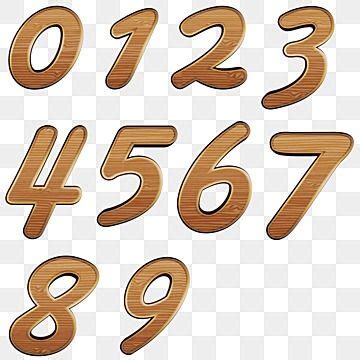 brown wood clipart transparent png hd number effect wood style