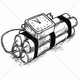 Bomb Drawing Fuse Time Alarm Getdrawings Template sketch template