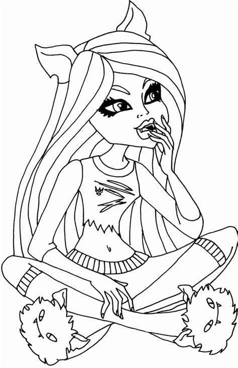 monster high dolls coloring pages   monster high