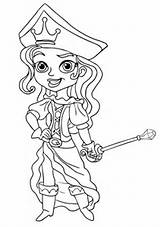 Pirate Coloring Pirates Pages Jake Princess Neverland Printable Color Kids Female Supercoloring Sheets Crafts Select Category Hephaestus Drawing Printables Captain sketch template