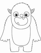 Monster Coloring Pages Printable Cute Cartoon Monsters Halloween Supercoloring Categories sketch template