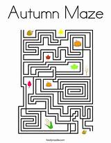 Coloring Maze Autumn Mazes Kids Halloween Solving Problem Favorites Login Add Print Twistynoodle sketch template