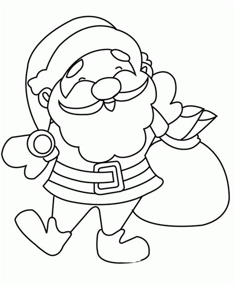 cute santa claus coloring page kids colouring pages coloring