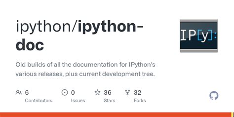 github ipythonipython   builds    documentation  ipythons  releases
