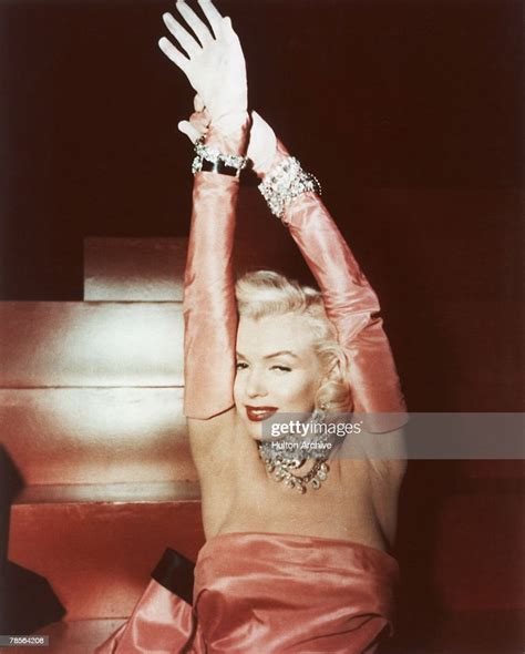 American Actress Marilyn Monroe As Lorelei Lee Performing A Song
