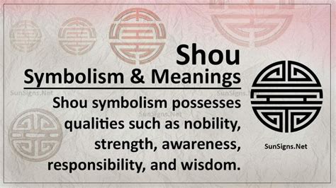 shou symbol longevity blessings  wealth sunsignsnet