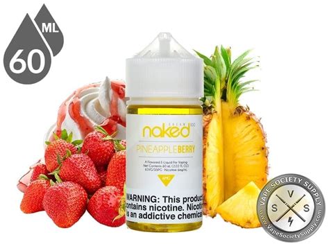 pineapple berry by naked 100 cream e liquids 60ml ⋆ 9 99