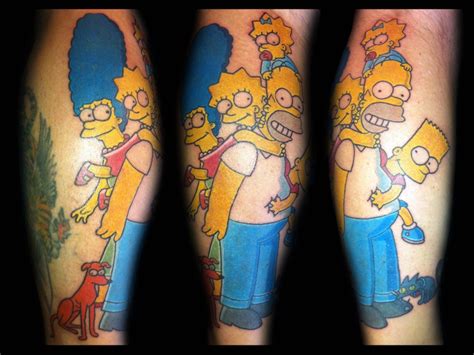 Tattoos Of The Simpsons Cartoon Characters Find A Tattoo Blog